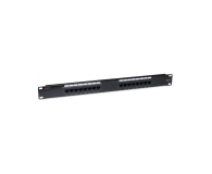 Techly Patch panel 1U UTP 16xR J45 Cat.6, czarny 022885 - 1380480 - zdjęcie 1